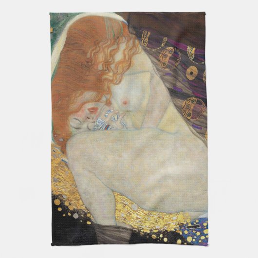 Gustav Klimt - Danae Theedoek (Verticaal)