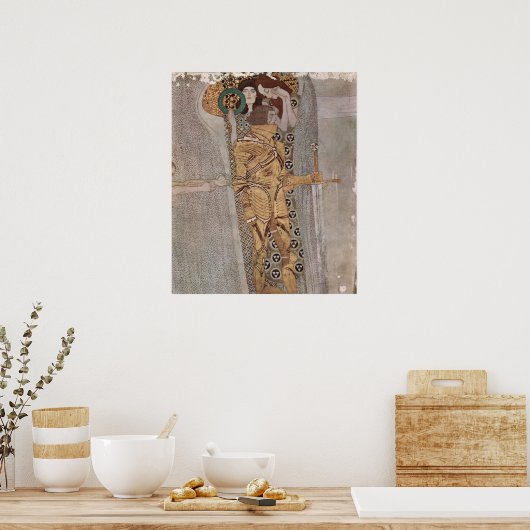 Gustav Klimt - De Beethoven Frieze Poster (Keuken)