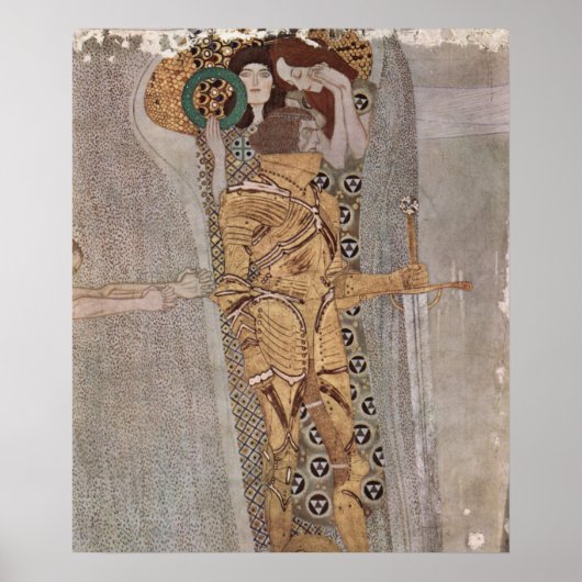 Gustav Klimt - De Beethoven Frieze Poster (Voorkant)