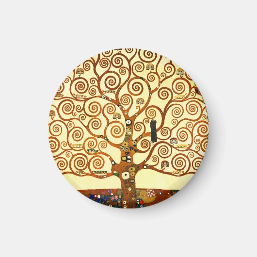 Gustav Klimt De Boom des Levens Fijne Kunst Magneet (Voorkant)