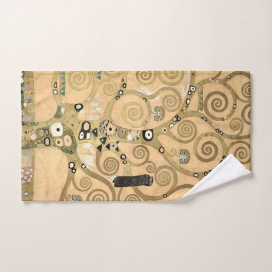 Gustav Klimt - De Boom des Levens, Stoclet-fries Bad Handdoek (Handdoek)