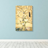 Gustav Klimt - De Boom des Levens, Stoclet-fries Canvas Afdruk (Insitu (Houten vloer))