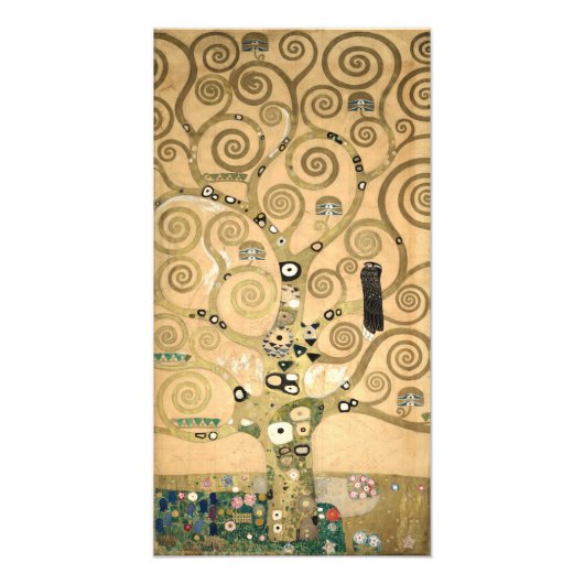 Gustav Klimt - De Boom des Levens, Stoclet-fries Foto Afdruk (Voorkant)