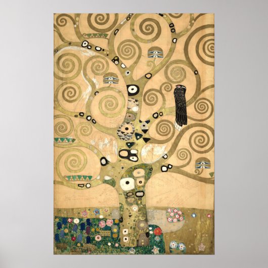 Gustav Klimt - De Boom des Levens, Stoclet-fries Poster (Voorkant)