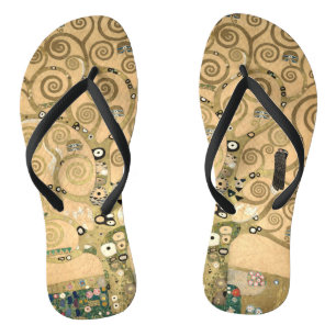 Gustav Klimt - De Boom des Levens, Stoclet-fries Teenslippers