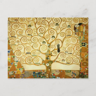 Gustav Klimt de boom van de  kunst van het leven Briefkaart