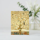 Gustav Klimt de boom van de  kunst van het leven Briefkaart (Staand voorkant)