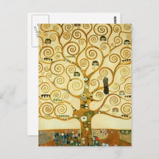Gustav Klimt de boom van de  kunst van het leven Briefkaart (Voorkant / Achterkant)