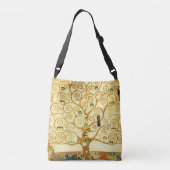 Gustav Klimt de boom van de  kunst van het leven Crossbody Tas (Achterkant)