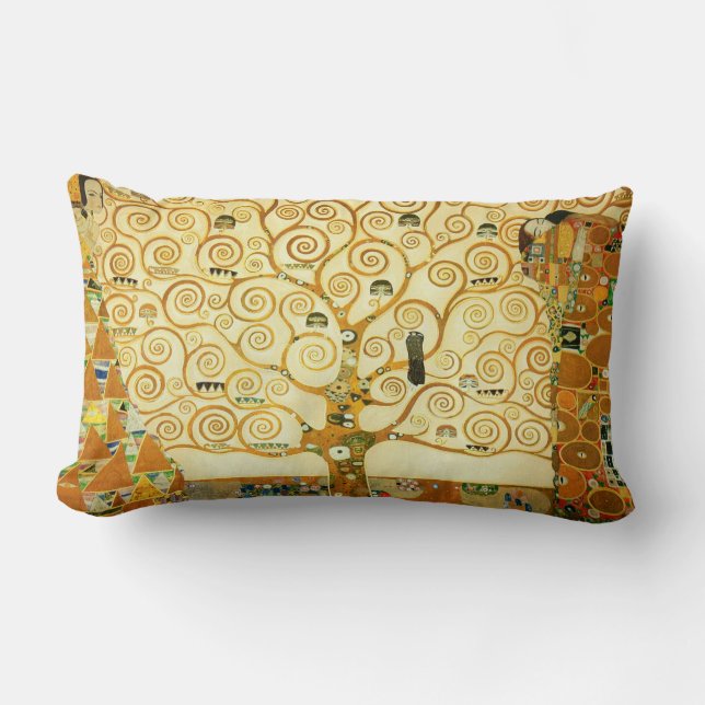 Gustav Klimt de boom van de  kunst van het leven Kussen (Voorkant)
