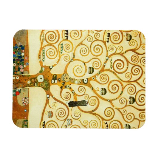 Gustav Klimt de boom van de  kunst van het leven Magneet (Horizontaal)
