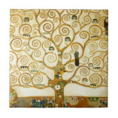 Gustav Klimt de boom van de  kunst van het leven Tegeltje (Voorkant)