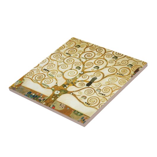 Gustav Klimt de boom van de  kunst van het leven Tegeltje (Zijkant)