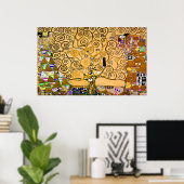 Gustav Klimt "De boom van het leven" Poster (Thuiskantoor)