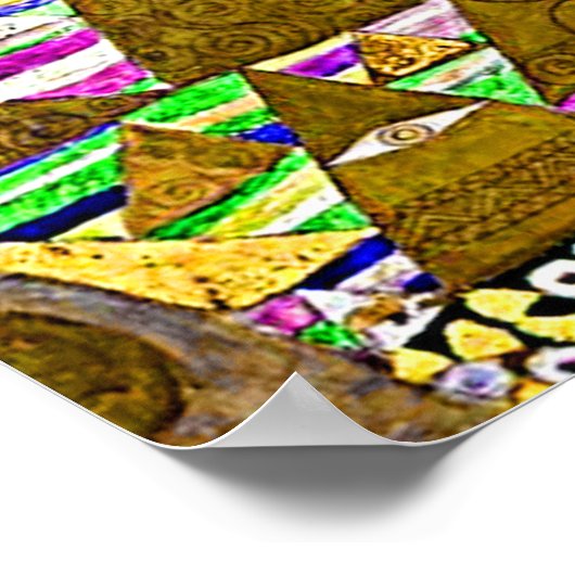 Gustav Klimt "De boom van het leven" Poster (Hoek)