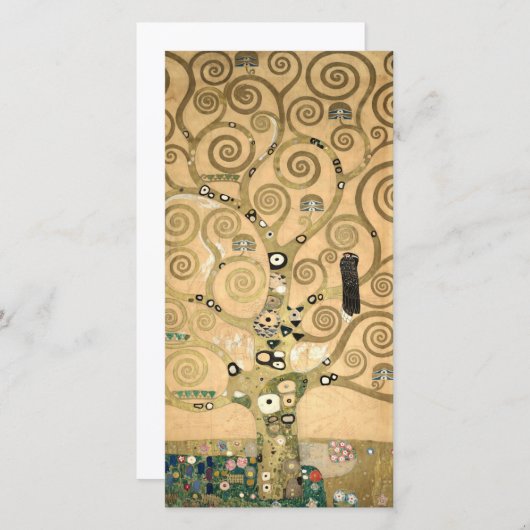 Gustav Klimt - De boom van het leven, Stoclet Frie Bedankkaart (Voorkant / Achterkant)