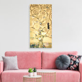 Gustav Klimt - De boom van het leven, Stoclet Frie Canvas Afdruk (Insitu (Woonkamer))