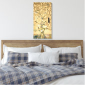 Gustav Klimt - De boom van het leven, Stoclet Frie Canvas Afdruk (Insitu (Slaapkamer))
