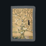 Gustav Klimt - De boom van het leven, Stoclet Frie Drievoud Portemonnee<br><div class="desc">The Tree of Life,  Stoclet Frieze,  centraal deel van het linkerpaneel - Gustav Klimt,  karton,  1909</div>