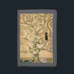 Gustav Klimt - De boom van het leven, Stoclet Frie Drievoud Portemonnee<br><div class="desc">The Tree of Life,  Stoclet Frieze,  centraal deel van het linkerpaneel - Gustav Klimt,  karton,  1909</div>