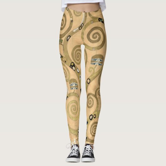 Gustav Klimt - De boom van het leven, Stoclet Frie Leggings (Voorkant)