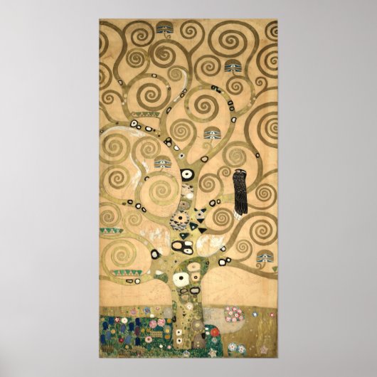 Gustav Klimt - De boom van het leven, Stoclet Frie Poster (Voorkant)
