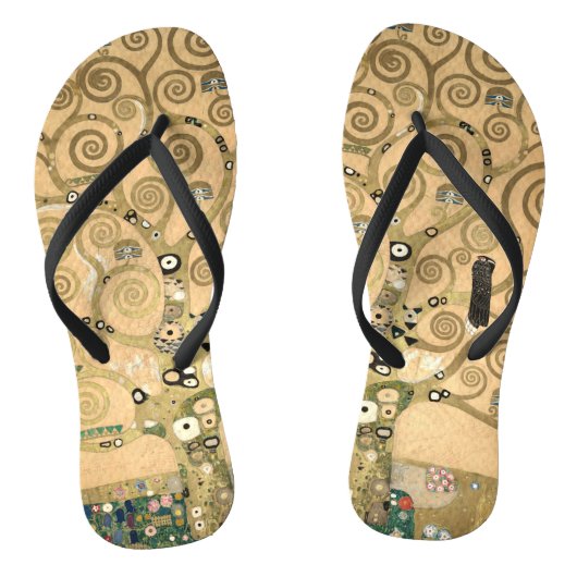 Gustav Klimt - De boom van het leven, Stoclet Frie Teenslippers (Voetbed)