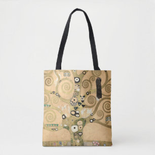 Gustav Klimt - De boom van het leven, Stoclet Frie Tote Bag