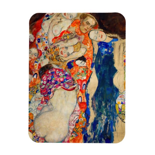 Gustav Klimt - De Bruid (onafgewerkt) Magneet (Verticaal)