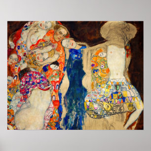 Gustav Klimt - De Bruid (onafgewerkt) Poster