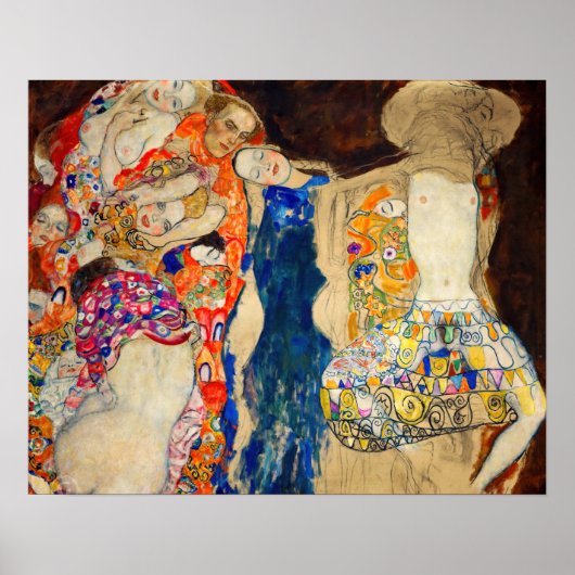 Gustav Klimt - De Bruid (onafgewerkt) Poster (Voorkant)