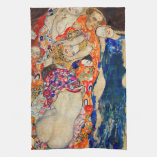 Gustav Klimt - De Bruid (onafgewerkt) Theedoek