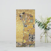 Gustav Klimt - De Embrace Feestdagenkaart (Staand voorkant)