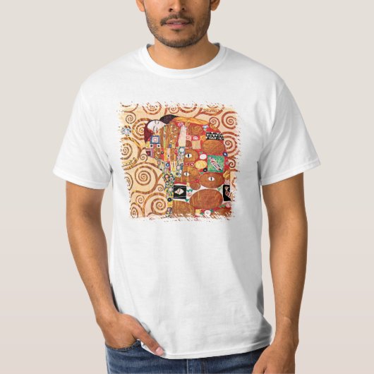 Gustav Klimt - De Embrace - Fine Art Painting T-shirt (Voorkant)