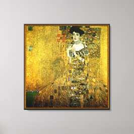 Gustav Klimt de Gouden Dame op doek Canvas Afdruk