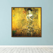 Gustav Klimt de Gouden Dame op doek Canvas Afdruk (Insitu (Houten vloer))