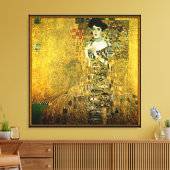 Gustav Klimt de Gouden Dame op doek Canvas Afdruk (Insitu (Woonkamer))