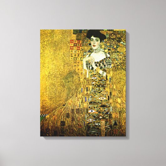 Gustav Klimt de Gouden Dame op doek Canvas Afdruk (Voorkant)