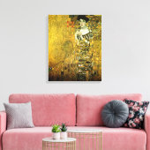 Gustav Klimt de Gouden Dame op doek Canvas Afdruk (Insitu (Woonkamer))