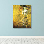 Gustav Klimt de Gouden Dame op doek Canvas Afdruk (Insitu (Houten vloer))
