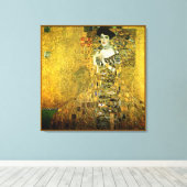 Gustav Klimt de Gouden Dame op doek Canvas Afdruk (Insitu (Houten vloer))