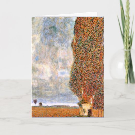 Gustav Klimt - De Grote Populier Kaart (Voorkant)