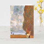 Gustav Klimt - De Grote Populier Kaart (Gele Bloem)