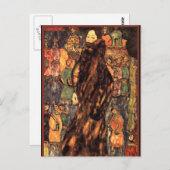 Gustav Klimt - De hermelijnen mantel Briefkaart (Voorkant / Achterkant)