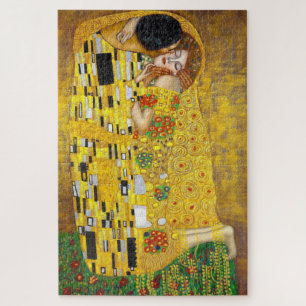 Gustav Klimt - de Kiss Jigzaag Puzzle Legpuzzel