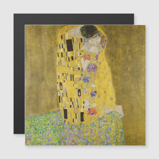 Gustav Klimt - De Kiss Magnetic Kaart (Voorkant / Achterkant)
