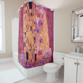 Gustav Klimt De Kiss Paars Douchegordijn (In situ)