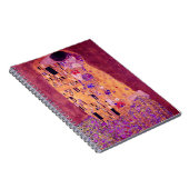 Gustav Klimt De Kiss Paars Notitieboek (Rechterzijde)