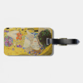 Gustav Klimt - De Kiss - QR-code Bagagelabel (Achterkant horizontaal)