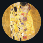 Gustav Klimt De Kiss Stickers<br><div class="desc">Gustav Klimt de kus stickers. Kunstwerk olieverf op doek van 1907-1908. The Kiss is het bekendste schilderij van Gustav Klimt,  een prachtig werk dat de hoogte van zijn gouden periode vertegenwoordigt. Een perfect cadeau voor liefhebbers van Oostenrijkse symboliek,  Gustav Klimt,  en beeldende kunst.</div>